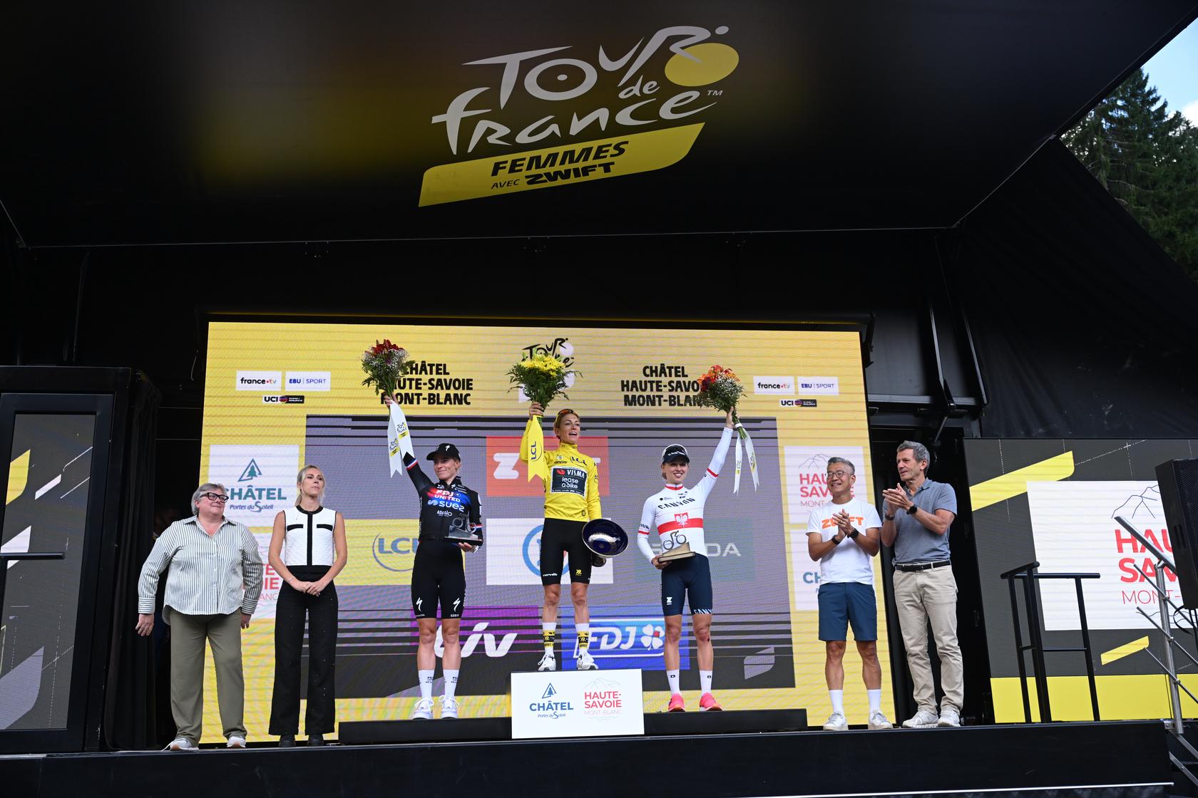 Candidatas al podio Tour de France Femmes 2026