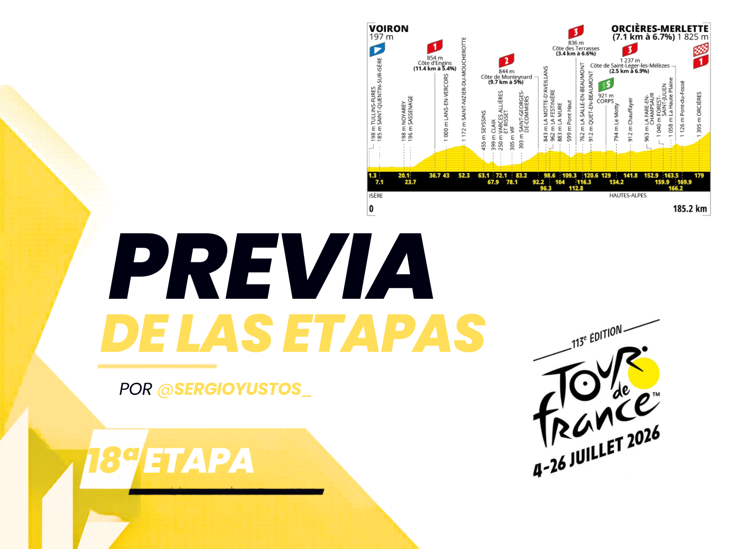 Previa 18ª etapa - Tour de Francia 2026