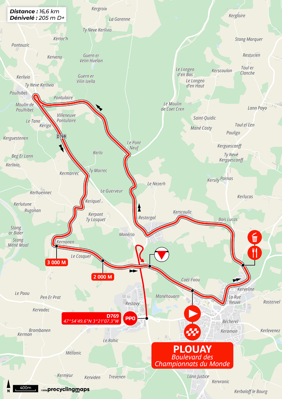 Circuito final GP Plouay 2026