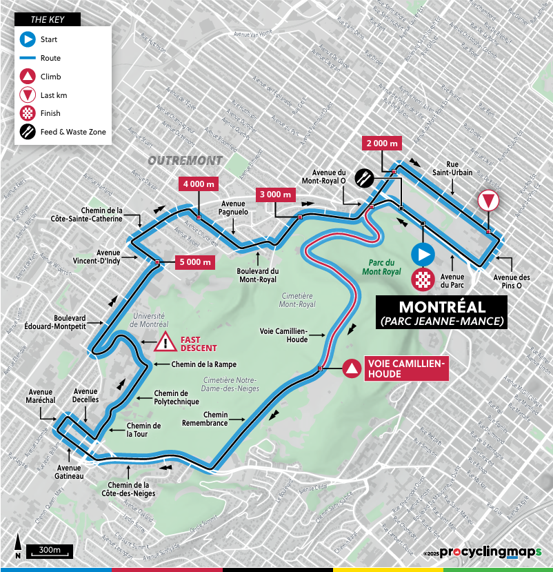 Mapa del circuito Mount Royal Park